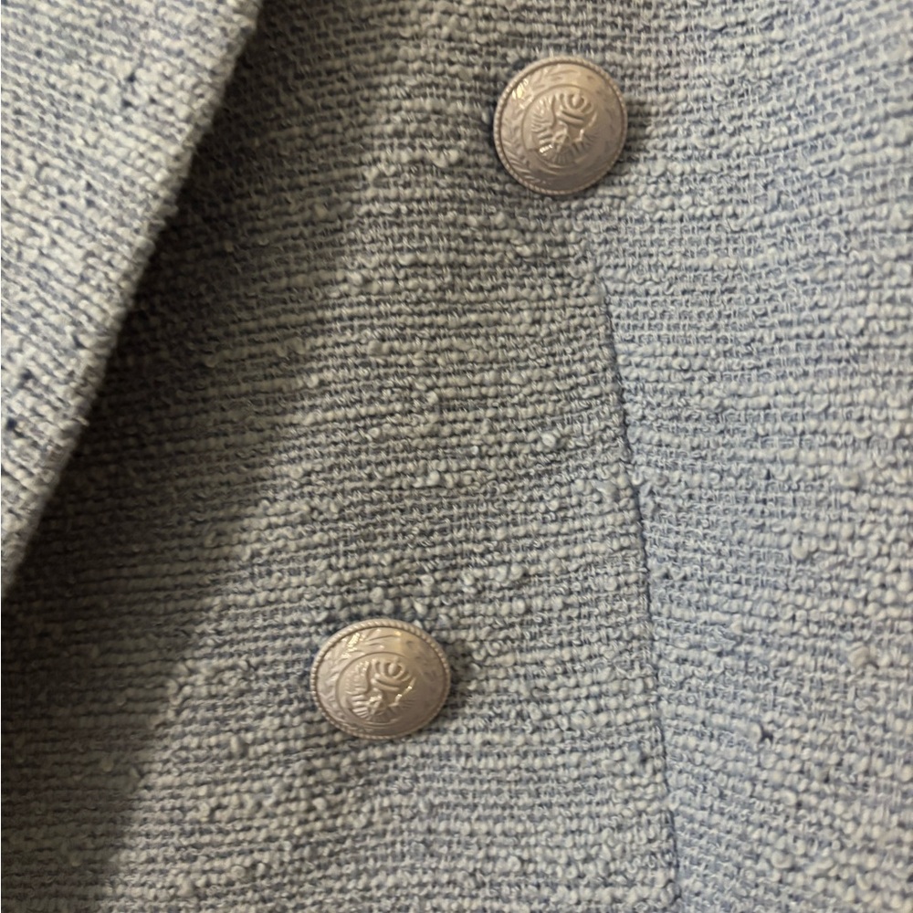 L'AGENCE Sky Blue Tweed Kenzie Blazer NWT - Picture 5 of 6